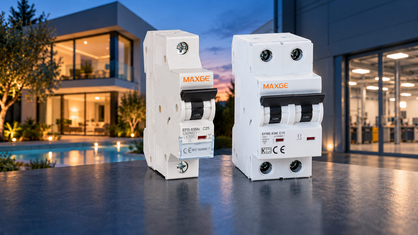Comparativa de magnetotérmicos WatioSmart EPB63Me y EPBE63M